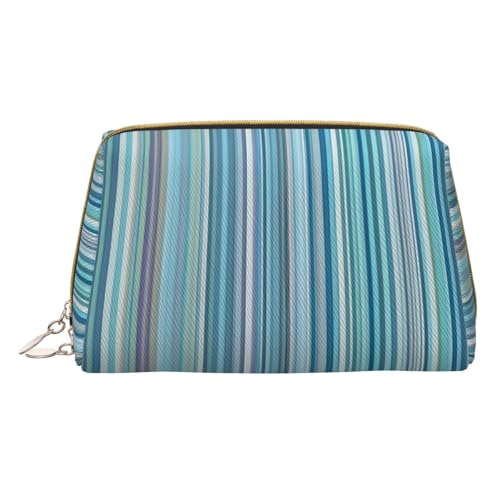 HGFVY Kulturbeutel mit vertikalen Streifen, reisefreundlicher Make-up-Organizer für Make-up-Pinsel, Lippenstifte, Weiss/opulenter Garten, Einheitsgröße von HGFVY