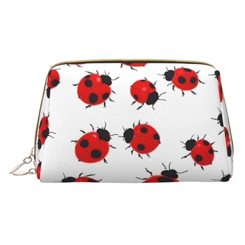 HGFVY Ladybug Kulturbeutel, Reisefreundlicher Make-up-Organizer für Make-up-Pinsel, Lippenstifte, Weiss/opulenter Garten, Einheitsgröße von HGFVY