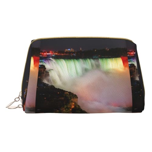 HGFVY Niagara Falls Kulturbeutel, Reisefreundlicher Make-up-Organizer für Make-up-Pinsel, Lippenstifte, Weiss/opulenter Garten, Einheitsgröße von HGFVY