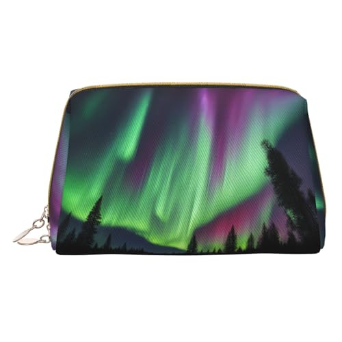 HGFVY Northern Lights Kulturbeutel, Reisefreundlicher Make-up-Organizer für Make-up-Pinsel, Lippenstifte, Weiss/opulenter Garten, Einheitsgröße von HGFVY