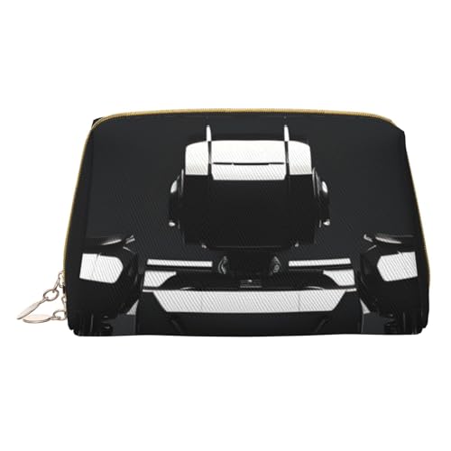 HGFVY Schwarzer Roboter-Kulturbeutel, reisefreundlicher Make-up-Organizer für Make-up-Pinsel, Lippenstifte, Weiss/opulenter Garten, Einheitsgröße von HGFVY