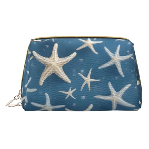 HGFVY Seestern Küsten-Kulturbeutel, Reisefreundlicher Make-up-Organizer für Make-up-Pinsel, Lippenstifte, Weiss/opulenter Garten, Einheitsgröße von HGFVY