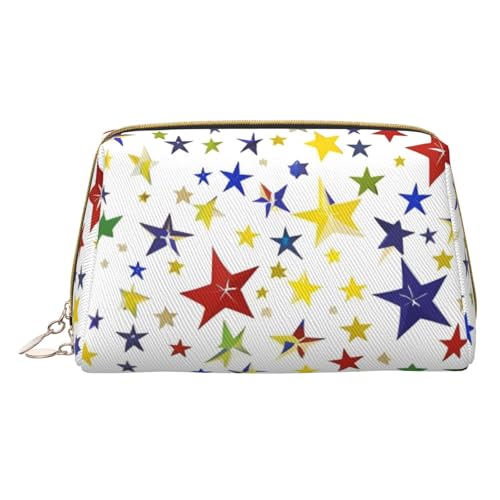 HGFVY Sterne-Kulturbeutel, Reisefreundlicher Make-up-Organizer für Make-up-Pinsel, Lippenstifte, Weiss/opulenter Garten, Einheitsgröße von HGFVY