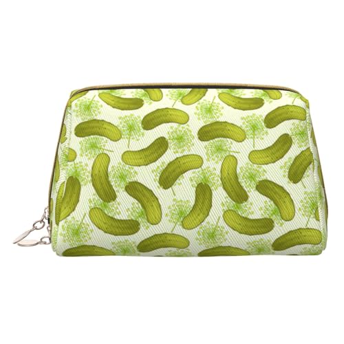 HGFVY Sushi Dill Pickles Kulturbeutel, Reisefreundlicher Make-up-Organizer für Make-up-Pinsel, Lippenstifte, Weiss/opulenter Garten, Einheitsgröße von HGFVY