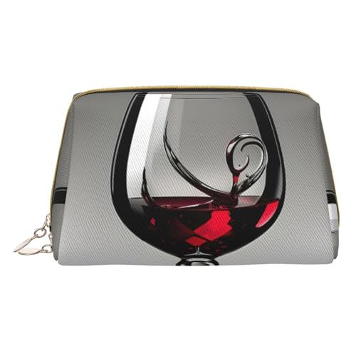 HGFVY Weinglas-Kulturbeutel, reisefreundlicher Make-up-Organizer für Make-up-Pinsel, Lippenstifte, Weiss/opulenter Garten, Einheitsgröße von HGFVY