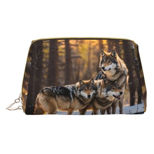 HGFVY Wolfs Kulturbeutel, Reisefreundlicher Make-up-Organizer für Make-up-Pinsel, Lippenstifte, Weiss/opulenter Garten, Einheitsgröße von HGFVY