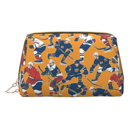 Hockey-Kulturbeutel, reisefreundlicher Make-up-Organizer für Make-up-Pinsel, Lippenstifte, Weiss/opulenter Garten, Einheitsgröße von HGFVY