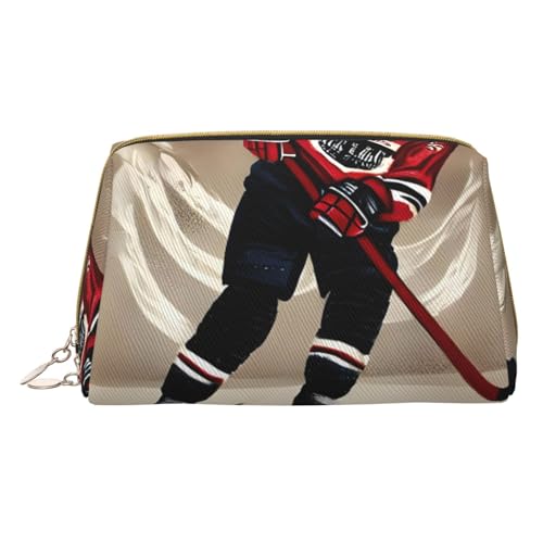 Hockey-Sport-Kulturbeutel, reisefreundlicher Make-up-Organizer für Make-up-Pinsel, Lippenstifte, Weiss/opulenter Garten, Einheitsgröße von HGFVY