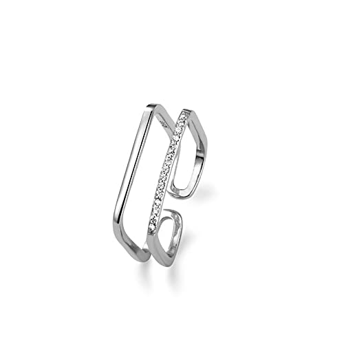 WLLDDDIU Ring Silber 925 Damen, Sterling Silber Ringe Frauen 925 Quadratisch Verstellbare Ringe Retro Temperament Verstellbare Sterling Kleid Ringe Verlobungsring Geschenke Für Ewigkeitsringe von HGJH