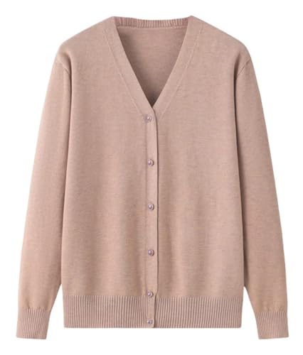 WLLDDDIU Klassischer Leichter Strickjackenpullover f체r 채ltere Damen,gestrickte Strickjacke mittleren und 채lteren Alters,alte Dame,l채ssiges Oberteil,Oma Kleidung,Mantel,Fr체hlingsherbst,Mutterkle von HGJH