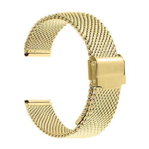 HGJHJJHK 1,0 Mailanese Mesh Loop Edelstahl -Uhrenbandarmband 18 mm 20 mm 22 mm 24 mm Armband 3 mm Dicke Gurtbandbänder von HGJHJJHK