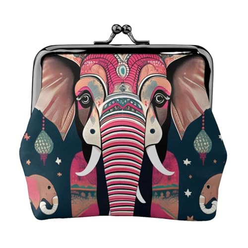 Bohemian Elephant Pattern Print 11.5x10.5cm Versatile Women Coin Purse Cute Mini Wallet with Kiss Lock Small Pouch Bohemian Elephant Pattern Print 11.5x10.5cm Versatile Women Coin Purse Cute Mini Wallet with Kiss Lock Small Pouch von HGKHadc