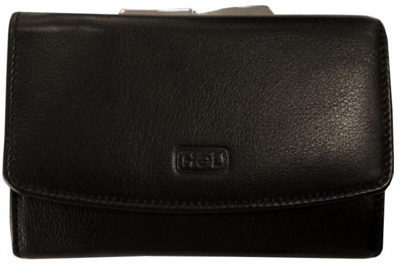 HGL - HGL Bügelbörse mit RFID echt Leder schwarz Schwarz von HGL