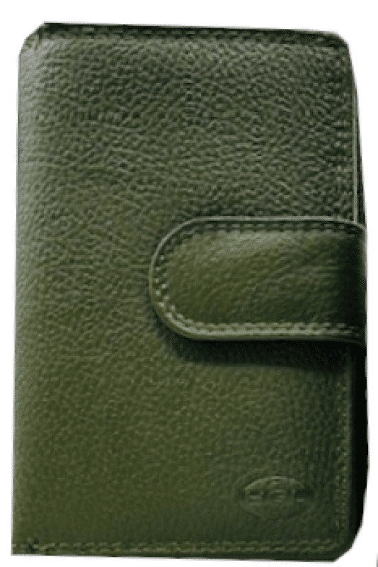 HGL - HGL Damenbörse mit Riegel und RV. RFID-Schutz echt Leder oliv Grün von HGL