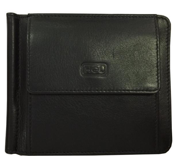 HGL - HGL Dollarclipbörse echt Leder schwarz Schwarz von HGL