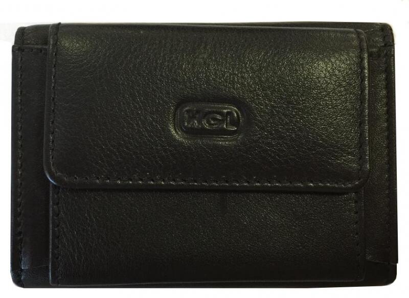 HGL - HGL Jugendbörse echt Leder schwarz Schwarz von HGL