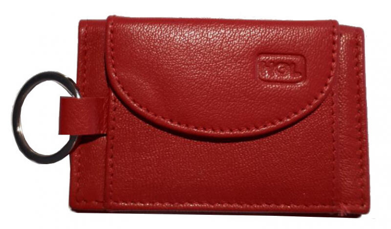 HGL - HGL Jugendbörse mit Ring echt Rindleder rot Rot von HGL