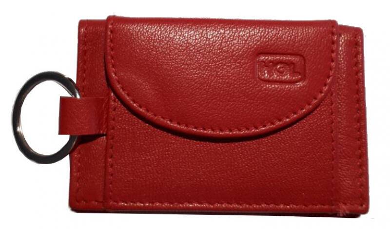 HGL - HGL Jugendbörse mit Ring echt Rindleder rot Rot von HGL