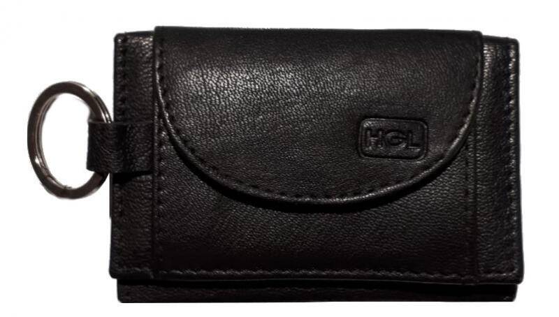 HGL - HGL Jugendbörse mit Ring echt Rindleder schwarz Schwarz von HGL