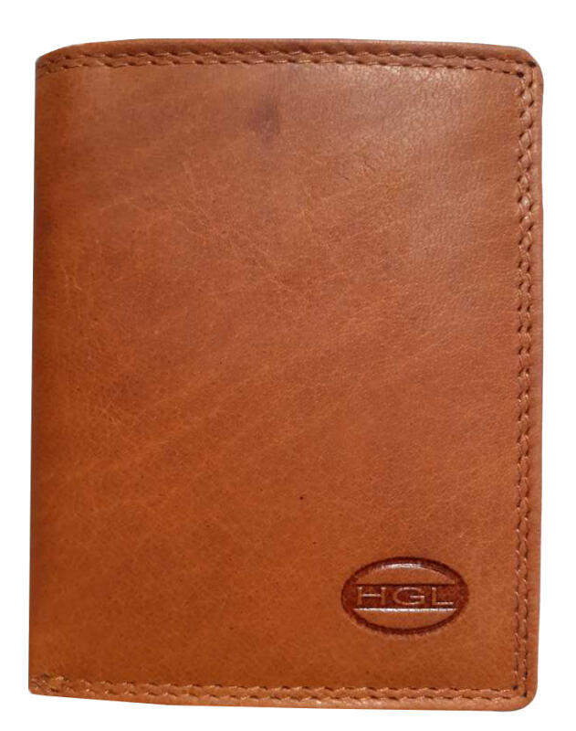 HGL - HGL Kombibörse klein mit RFID echt Rindleder natur Braun von HGL