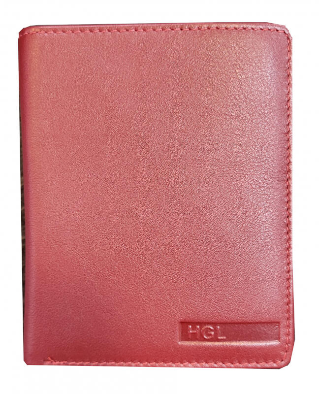 HGL - HGL Kombibörse mit RFID echt Leder schwarz Rot von HGL