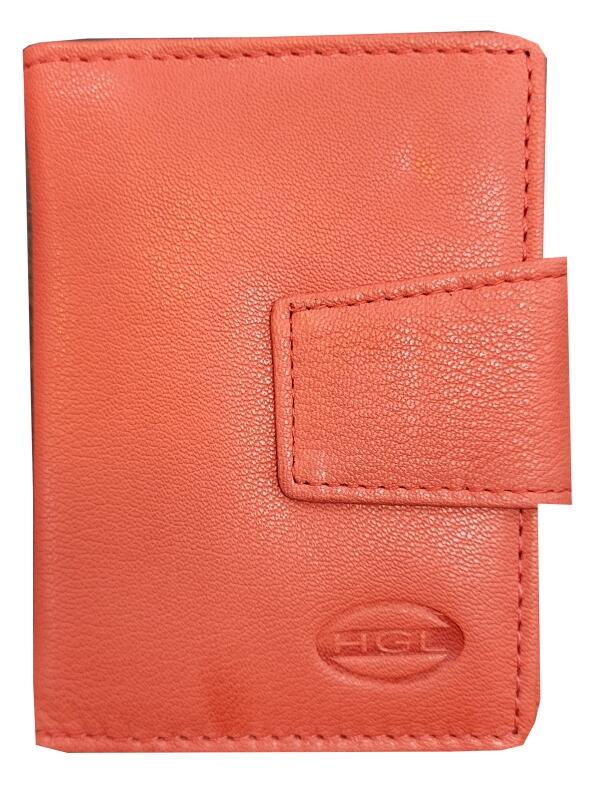 HGL - HGL Kreditkartenetui hoch echt Rindleder rot Rot von HGL