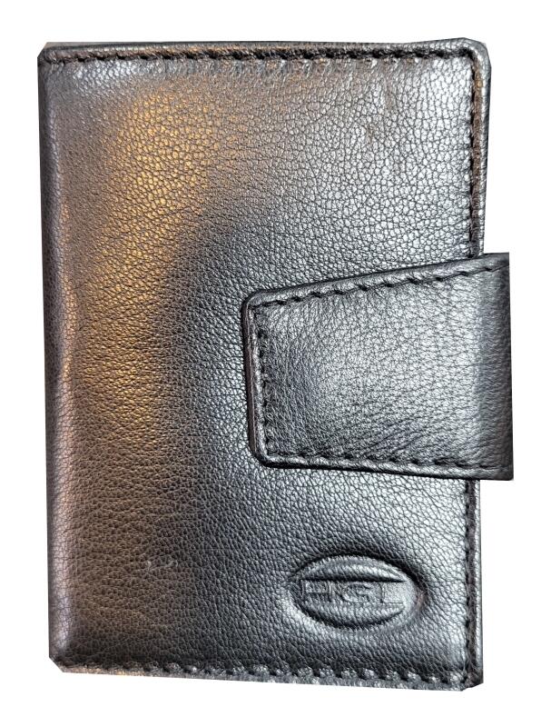 HGL - HGL Kreditkartenetui hoch echt Rindleder schwarz Schwarz von HGL