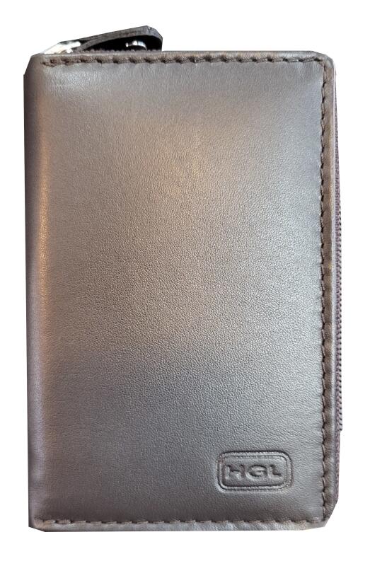 HGL - HGL Kreditkartenetui mit Fächer und RFID-Schutz echt Leder braun Braun von HGL
