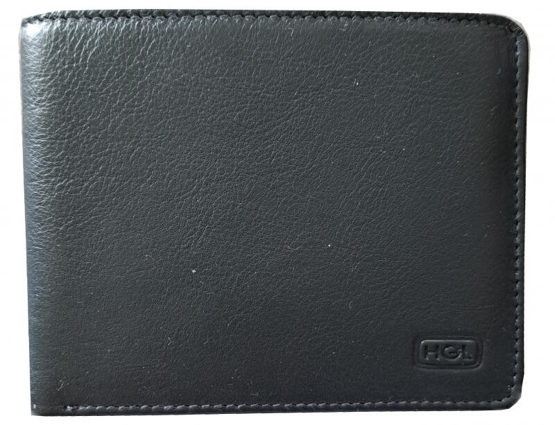 HGL - HGL Scheintasche mit Klappe RFID Schutz echt Leder blau Blau von HGL