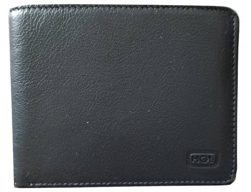 HGL - HGL Scheintasche mit Klappe RFID Schutz echt Leder blau Blau von HGL