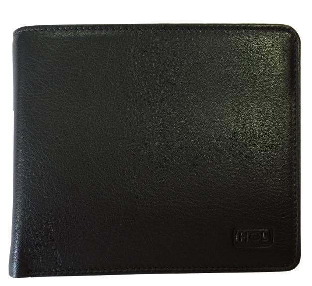 HGL - HGL Scheintasche mit RFID-Schutz echt Leder schwarz Schwarz von HGL