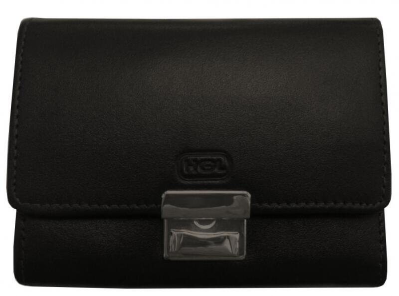 HGL - HGL Schloss AH-Börse echt Leder schwarz Schwarz von HGL