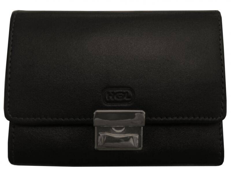 HGL - HGL Schloss AH-Börse echt Leder schwarz Schwarz von HGL