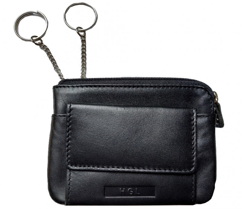 HGL - HGL Schlüsseletui echt Leder schwarz Schwarz von HGL