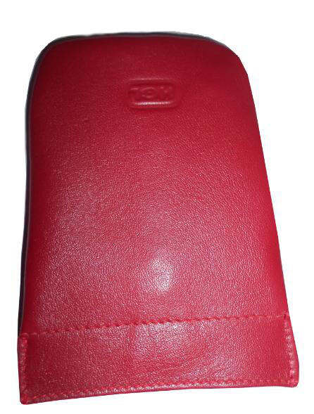 HGL - HGL Schlüsseletui mit Spange echt Leder rot Rot von HGL