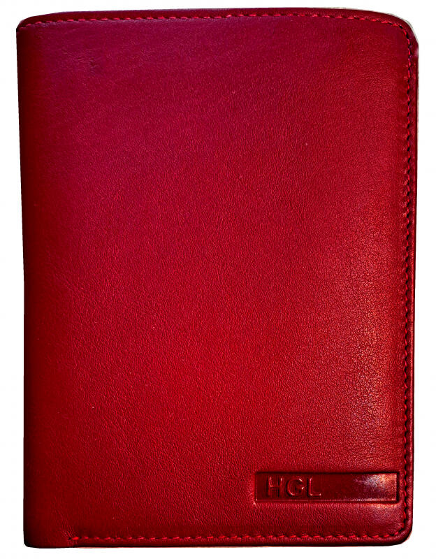 HGL - HGL Superkombibörse mit RFID echt Leder rot Rot von HGL