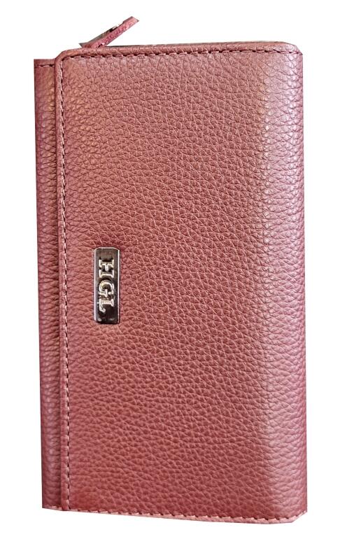 HGL - HGL Überschlagbörse, RFID-Schutz echt Leder bordeaux Rot von HGL
