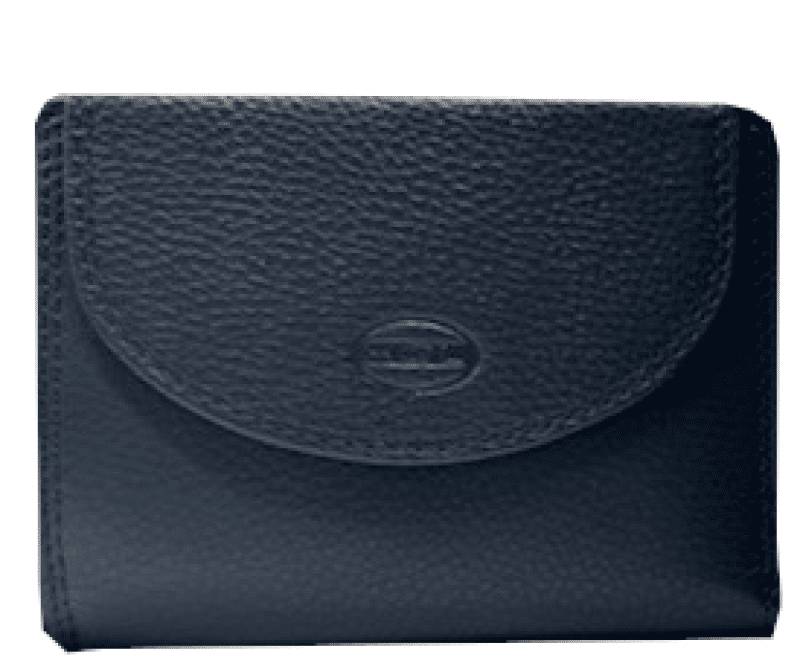 HGL - HGL Überschlagbörse mit Reißverschluss. RFID-Schutz echt Leder schwarz Schwarz von HGL