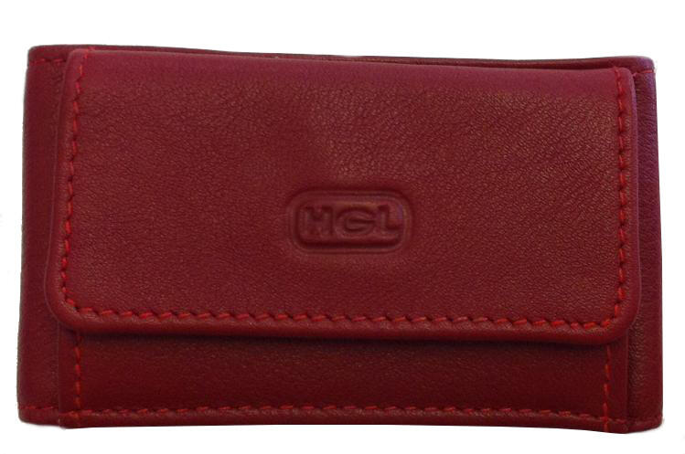HGL - HGL Zappelbörse klein echt Leder rot Rot von HGL