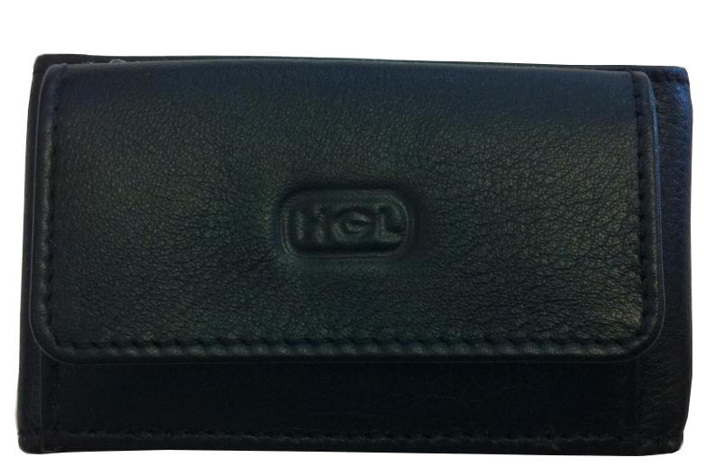 HGL - HGL Zappelbörse klein echt Leder schwarz Schwarz von HGL