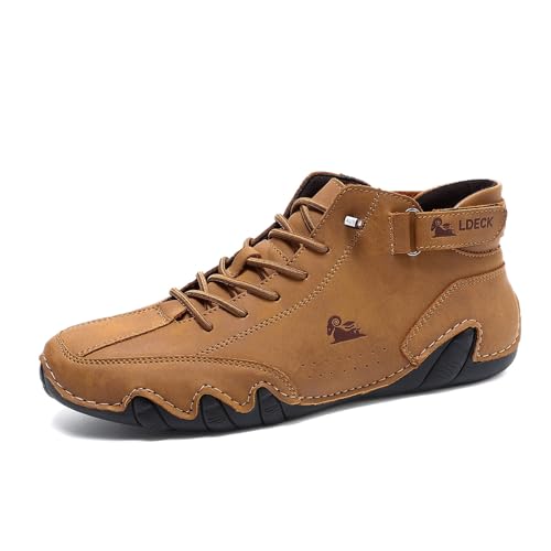 HGMMFZ Alpaca Barfuss Schuhe Unsex Ergonomischer Schuhe Barfußschuhe Sommer Atmungsaktive Orthopädische Slip on Sneaker for Wandern Camping Fahren Trekking(Brown 1,43 EU) von HGMMFZ