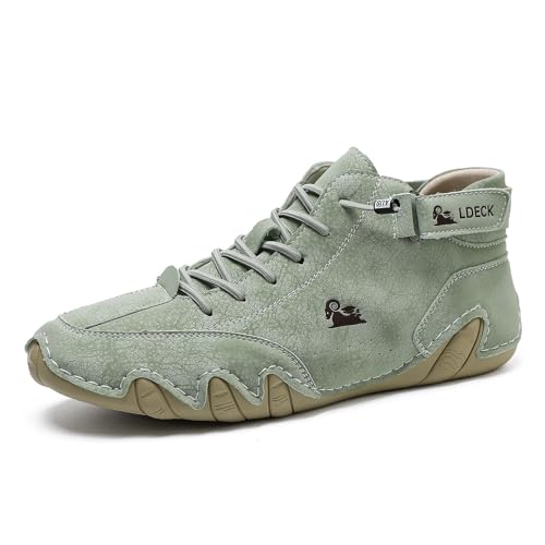 HGMMFZ Alpaca Barfuss Schuhe Unsex Ergonomischer Schuhe Barfußschuhe Sommer Atmungsaktive Orthopädische Slip on Sneaker for Wandern Camping Fahren Trekking(Green 2,39 EU) von HGMMFZ