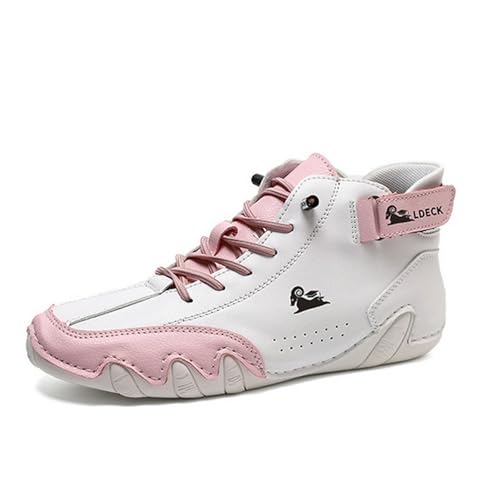 HGMMFZ Alpaca Barfuss Schuhe Unsex Ergonomischer Schuhe Barfußschuhe Sommer Atmungsaktive Orthopädische Slip on Sneaker for Wandern Camping Fahren Trekking(Pink 2,36 EU) von HGMMFZ
