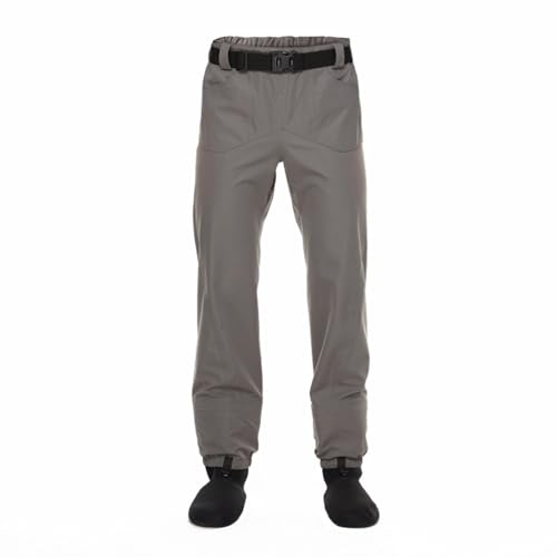 Wadenstiefel für Männer, 3-lagige haltbare Angelwadenhosen mit Neoprenfuss, Angelwadenhosen mit Tasche(X-Large) von HGSTM