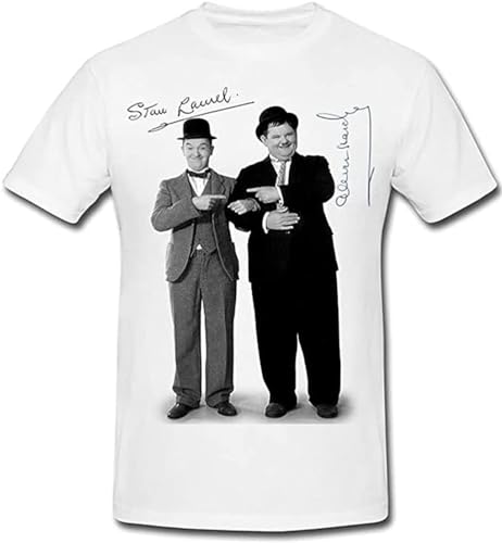 HGTRBV Partybitz Laurel and Hardy Pointing T ShirtWhiteL von HGTRBV