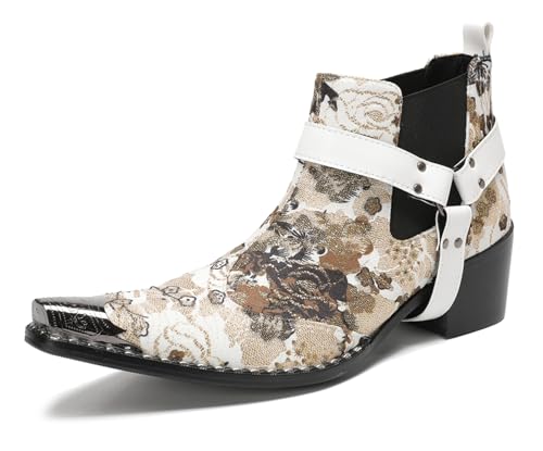 HGTREDPK Kurze Stiefel Für Männer Und Frauen, Lässige Unisex -Stiefel, Chelsea -Komfortstiefel, Metallzehenschuhe Für Hochzeiten, Tänze Und PartysBrown,EU44 HGTREDPK Kurze Stiefel Für Männer Und Frauen, Lässige Unisex -Stiefel, Chelsea -Komfortstiefel, Metallzehenschuhe Für Hochzeiten, Tänze Und PartysBrown,EU44 von HGTREDPK