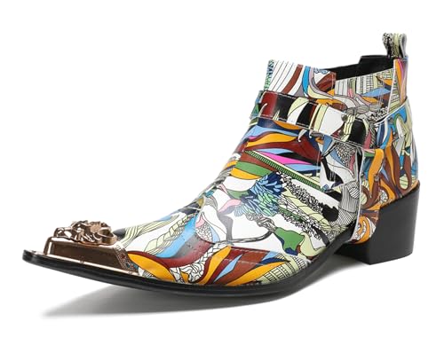 HGTREDPK Lässige Kurze Stiefel Für Männer Und Frau, Unisex -Stiefel, Chelsea -Komfortstiefel, Metallzehenschuhe Für Hochzeiten, Tänze Und PartysMulti-Colored,EU37 HGTREDPK Lässige Kurze Stiefel Für Männer Und Frau, Unisex -Stiefel, Chelsea -Komfortstiefel, Metallzehenschuhe Für Hochzeiten, Tänze Und PartysMulti-Colored,EU37 von HGTREDPK