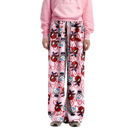 HGWOPGASD Anime Plüsch -Schlafanzug Plüsch Hose Girls Pyjamas Plüsch Hose Damen Schlafanzug Damen Plüsch -Schlafanzug Für Erwachsene Adult Pyjamas Pyjama Damen von HGWOPGASD