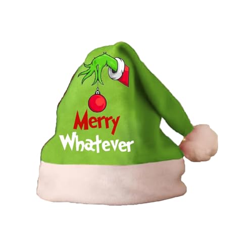 HGWOPGASD Beanie Weihnachtsmützen Nikolausmütze Klein Weihnachtsmannmütze Christmas Tree Hat Weihnachtsbaum Grinch Hut Christmas Hat Mini Weihnachtsmützen Weihnachtsmütze Für Erwachsene Lustige Mütze von HGWOPGASD