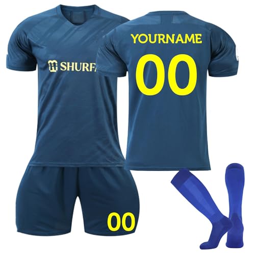 HGWOPGASD Personalisierte Fußball-Trikots, Customizable Nr. 7/10 Trikot Mit Eigenem Namen Individuelles Fußballtrikot Fußball Trikot Mit Namen Benutzerdefiniertes Fußballtrikot Für Kinder A66 von HGWOPGASD